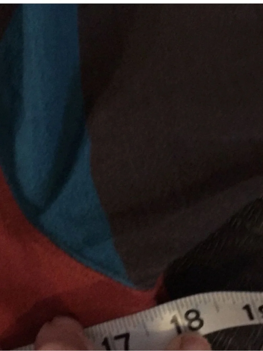 Old Navy Rust Hooded Sweatshirt with Teal and Brown Stripe Sleeves